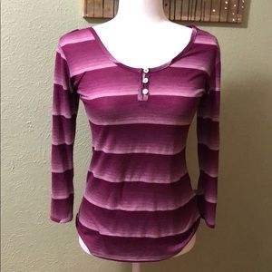 Hive & Honey 3/4 Sleeve Henley, size s